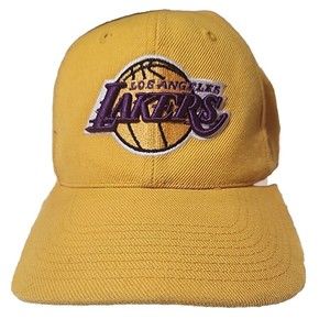 Vintage NBA Los Angeles Lakers  Basketball Team logo Cap Adjustable OSFM‎ Hat